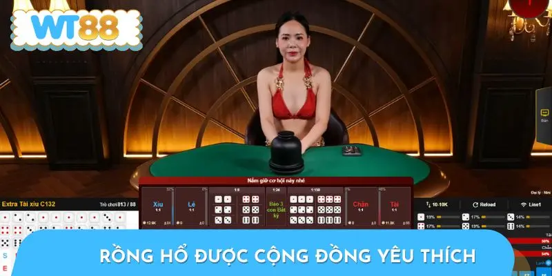 Rồng hổ tại Casino WT88 được cộng đồng yêu thích qua năm tháng