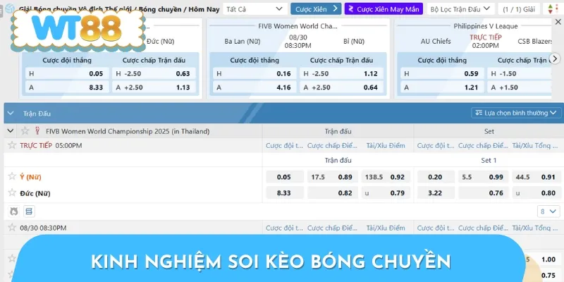 Một số kinh nghiệm hay giúp anh em thắng cược bóng chuyền dễ dàng