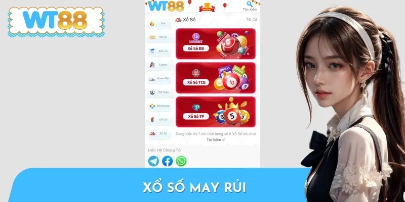 Đến với WT88, bet thủ sẽ được thử vận may với nhiều loại hình xổ số